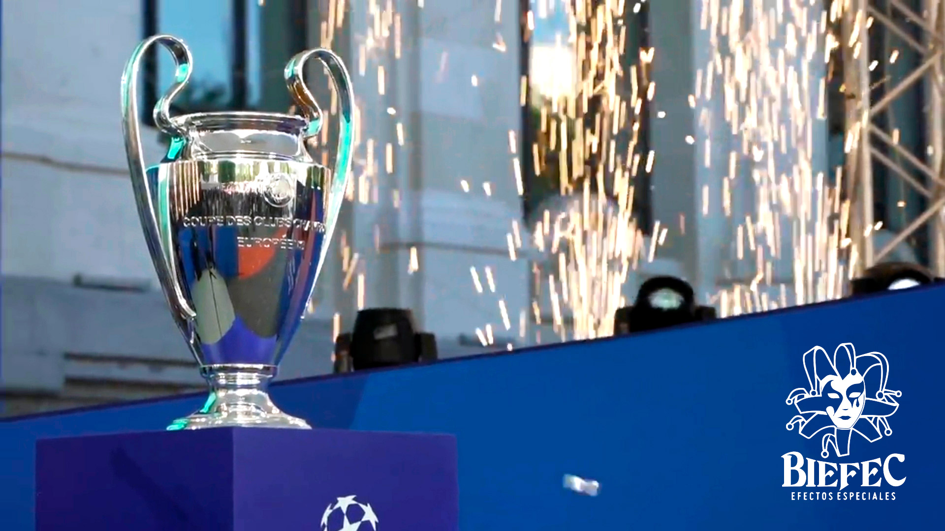 Recibimiento de la copa UEFA Champions League en Madrid 2019